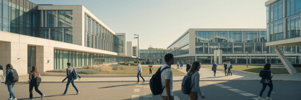 Campus de médecine à Saint-Étienne où se déroulent les études de santé PASS